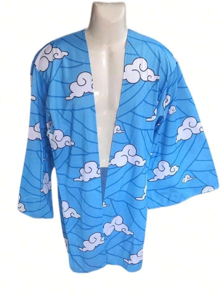 SH11 Kimoko Demon Slayer Tanjiro Kimono Talla L Cosplay Anime 