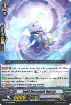 Light Elemental, Honoly - G-BT09: Divine Dragon Caper (G-BT09) G-BT09: Divine Dragon Caper