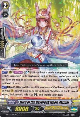 Miko of the Daybreak Moon, Akizuki - G-BT12: Dragon King&#39;s Awakening (G-BT12) G-BT12: Dragon King&#39;s Awakening
