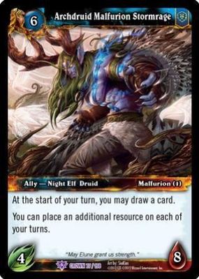 Archdruid Malfurion Stormrage - 77/198 - Epic Rare WoW: Crown of the Heavens