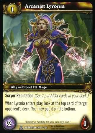 Arcanist Lyronia - 199/264 - Common WoW: Servants of the Betrayer