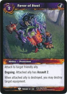 Favor of Steel - 97/220 - Common WoW: Twilight of the Dragons