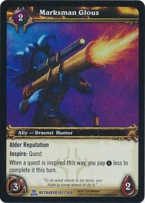 Marksman Glous - Betrayer 191/264 - Rare WoW: Archives