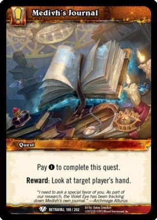 Medivh&#39;s Journal - 198/202 - Common WoW: Betrayal of the Guardian