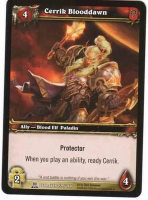 Cerrik Blooddawn - 159/264 - Common WoW: Servants of the Betrayer
