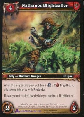 Nathanos Blightcaller - 186/270 - Epic Rare WoW: Scourgewar