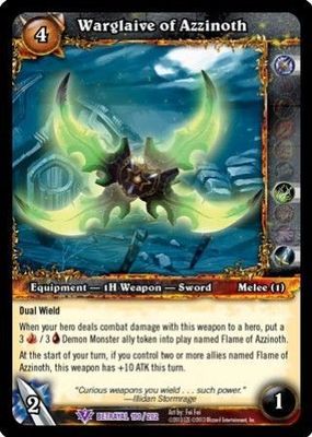 Warglaive of Azzinoth - 190/202 - Epic Rare WoW: Betrayal of the Guardian