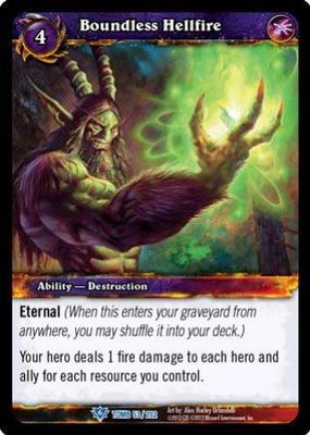 Boundless Hellfire - 53/202 - Rare WoW: Tomb of the Forgotten
