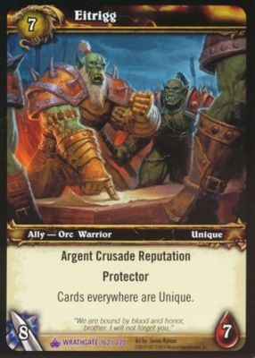 Eitrigg - 162/220 - Epic Rare WoW: Wrathgate