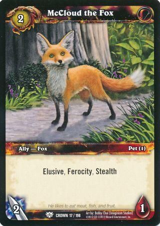 McCloud the Fox - 17/198 - Common foild  WoW: Crown of the Heavens