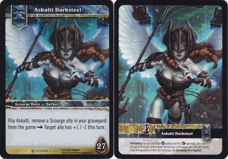 Askalti Darksteel - Epic Box Foil - Icecrown 12/220 World of Warcraft Promo Singles