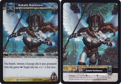Askalti Darksteel - Epic Box Foil - Icecrown 12/220 World of Warcraft Promo Singles