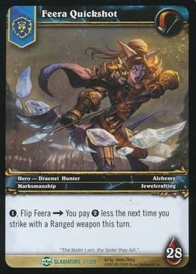 Feera Quickshot - 3/208 - Uncommon WoW: Blood of Gladiators