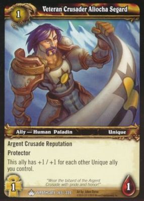 Veteran Crusader Aliocha Segard - 165/220 - Common WoW: Wrathgate