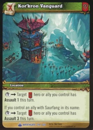 Kor&#39;kron Vanguard - 219/220 - Rare WoW: Wrathgate