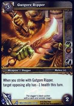 Gutgore Ripper - Molten Core 23/30 - Rare foild WoW: Molten Core Treasure Pack Singles