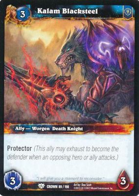 Kalam Blacksteel - 89/198 - Common WoW: Crown of the Heavens