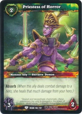 Priestess of Horror - 148/197 - Common WOW: Reign of Fire