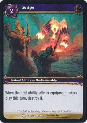 Snipe - Drums 31/268 - Common foild WoW: Archives