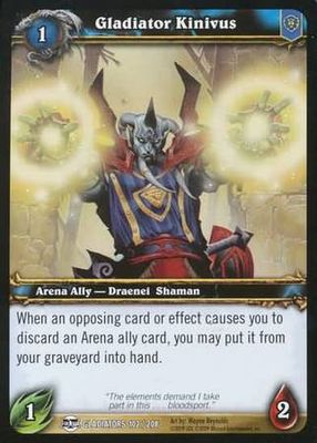 Gladiator Kinivus - 102/208 - Common WoW: Blood of Gladiators