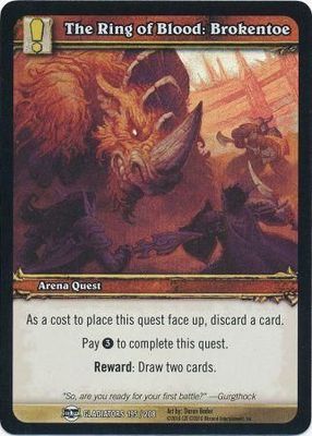 The Ring of Blood: Brokentoe - Gladiators 195/208 -foild  Common WoW: Archives