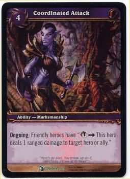 Coordinated Attack - 2 - foild Uncommon (WoW) WoW: Onyxia&#39;s Lair Treasure Pack Singles
