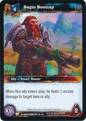 Dagin Bootzap - Alliance Warlock 10/25 - Common WoW: Alliance Worgen Warlock Class Deck Spring 2013