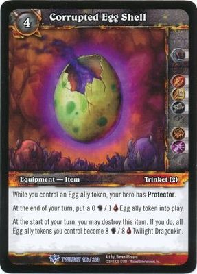 Corrupted Egg Shell - 186/220 - Rare WoW: Twilight of the Dragons
