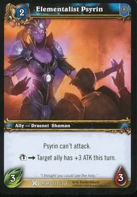 Elementalist Psyrin - 122/268 - Common WoW: Drums of War