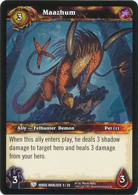 Maazhum - Horde Warlock 9/28 - Common WoW: Horde Warlock 2011 Singles