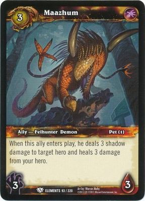 Maazhum - 93/220 - Common WoW: War of Elements