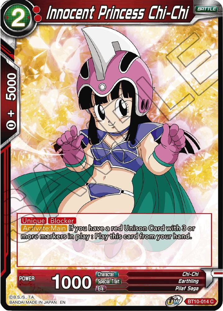 Innocent Princess Chi-Chi - Rise of the Unison Warrior (DBS-B10) Rise of the Unison Warrior