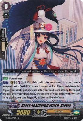 Black-feathered Witch, Stevia - G-BT11: Demonic Advent (G-BT11) G-BT11: Demonic Advent