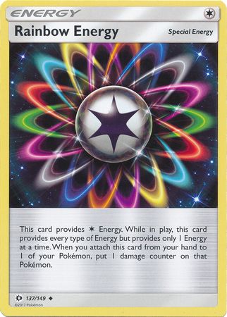 Rainbow Energy - 137/149 - Uncommon Sun &amp; Moon (Base Set) Singles