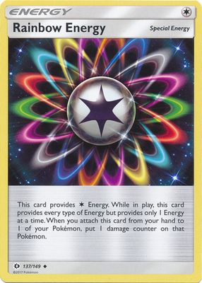 Rainbow Energy - 137/149 - Uncommon Sun &amp; Moon (Base Set) Singles
