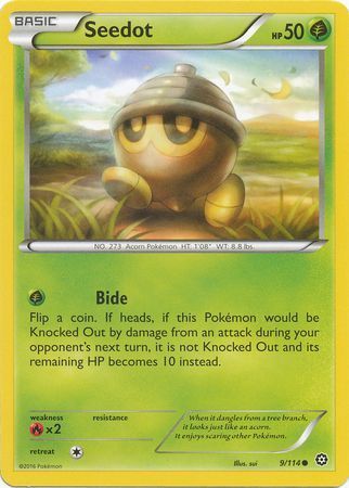 Seedot - 9/114 - Common XY: Steam Siege Singles