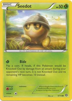 Seedot - 9/114 - Common XY: Steam Siege Singles