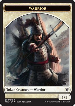 Warrior Token 004 - KTK Khans of Tarkir Singles