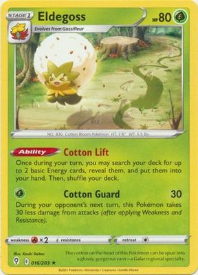 Eldegoss - 016/203 - Rare Theme Deck Exclusive Pokemon Theme Deck Exclusives (Español)