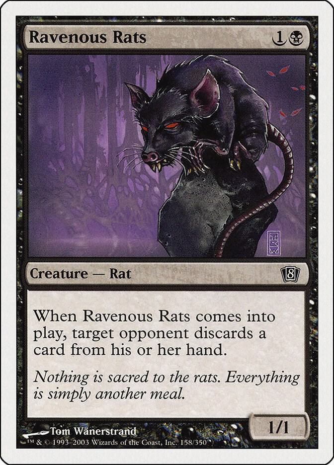 Ravenous Rats 158/350 - 8th Edition (8ED)