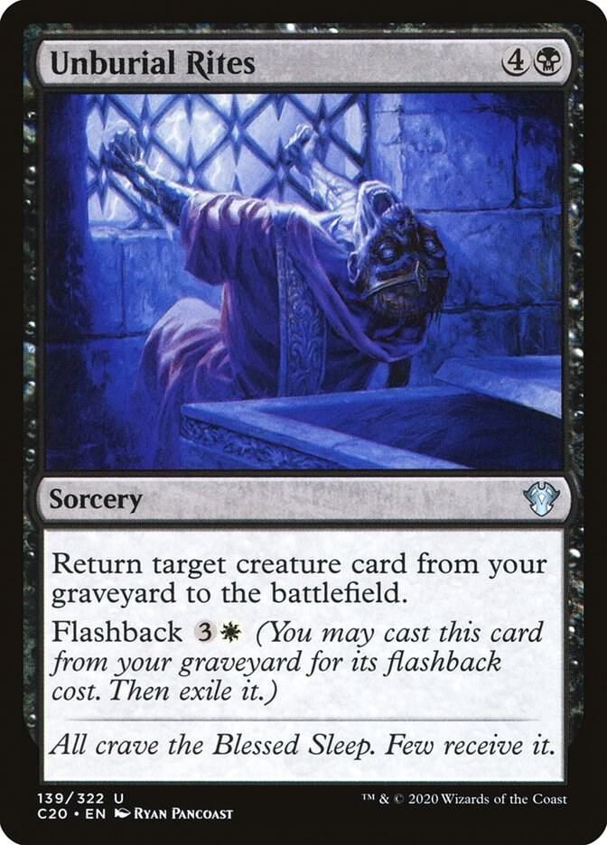 Unburial Rites 139/322 - Commander 2020 (C20)