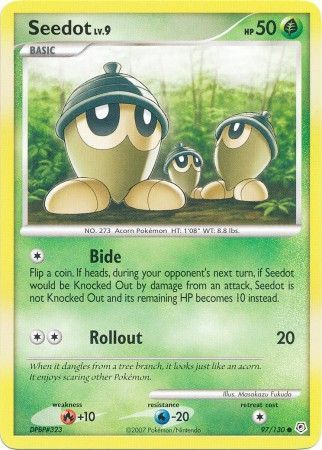 Seedot - 97/130 - Common Diamond &amp; Pearl (Base Set) Singles
