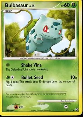 Bulbasaur - 77/132 - Common Diamond &amp; Pearl: Secret Wonders Singles