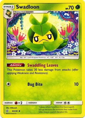 Swadloon - 8/236 - Uncommon Sun &amp; Moon: Unified Minds Singles