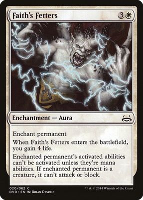 Faith&#39;s Fetters 20/62 - Duel Decks: Anthology (DD3)