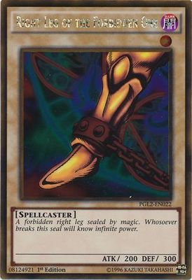 Right Leg of the Forbidden One - PGL2-EN022 - Gold Rare 1st Edition Premium Gold: Return of the Bling 1st Edition Singles