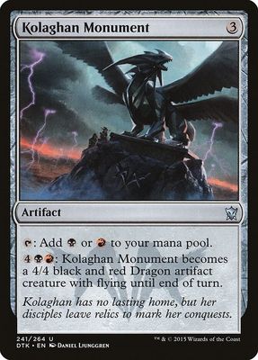 Kolaghan Monument 241/264 - Dragons of Tarkir (DTK)