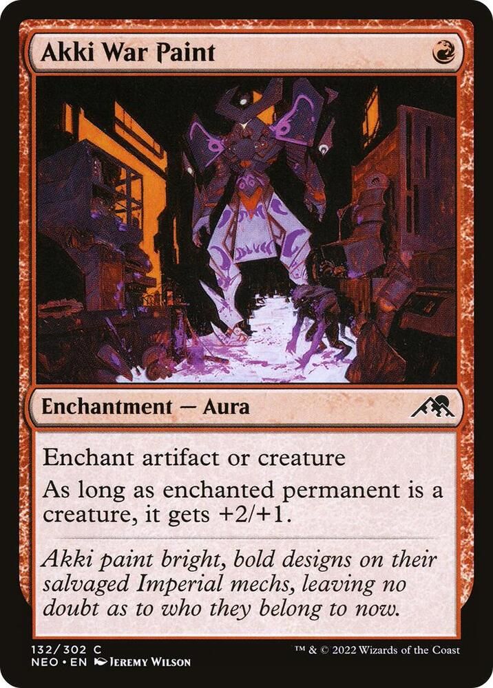 Akki War Paint 132/302 - Kamigawa: Neon Dynasty (NEO) (Español)