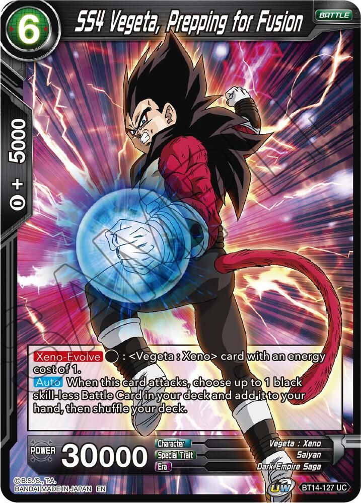 SS4 Vegeta, Prepping for Fusion - Cross Spirits (DBS-B14) Cross Spirits FOIL