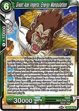 Great Ape Vegeta, Energy Manipulation - Assault of the Saiyans (DBS-B07) Assault of the Saiyans-FOIL